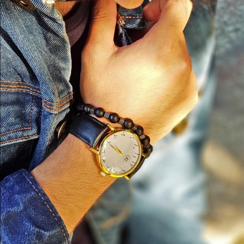 ACCESSARI GENUINE LEATHER UNISEX WATCH - Picture 5 of 6